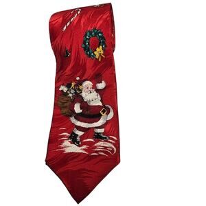 Santa Claus CHRISTMAS Neck Tie 100% Silk, MUSEUM ARTIFACTS, USA
